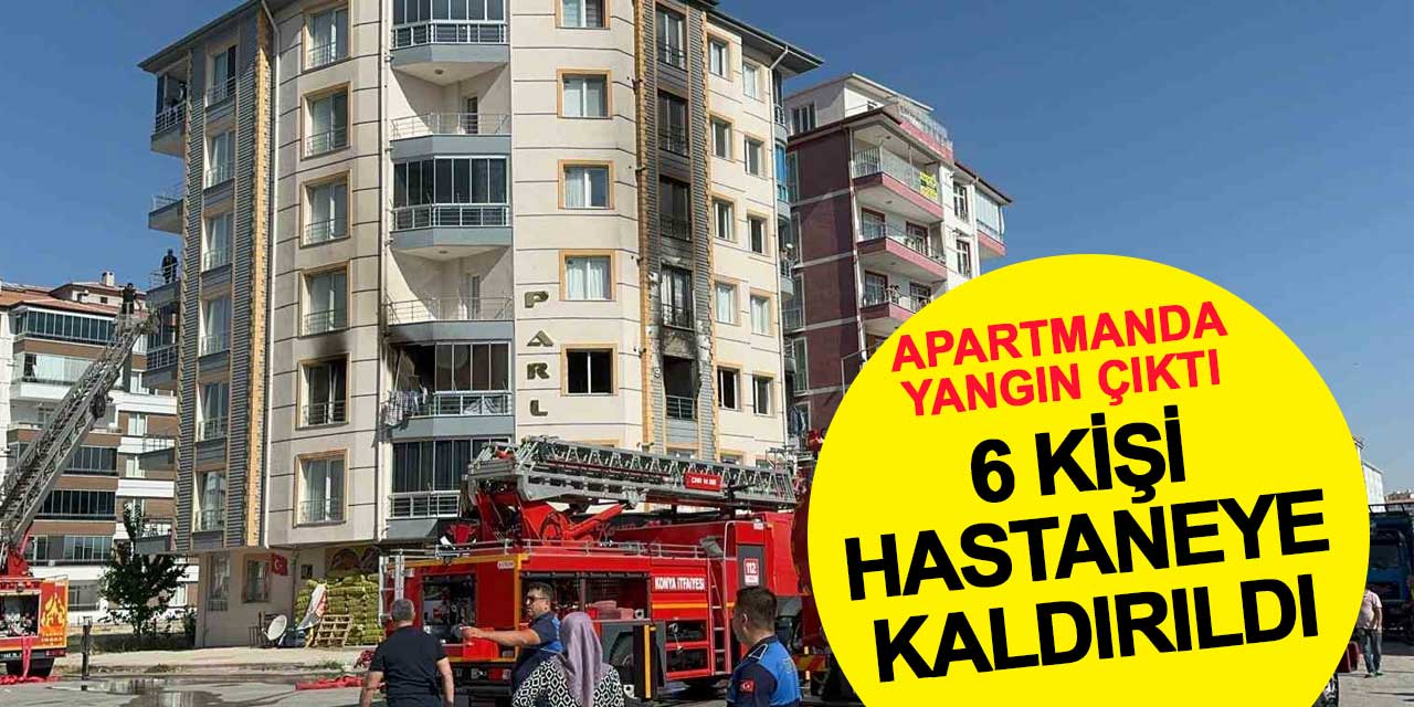 Ereğli’de Apartman Yangını: 6 Kişi Hastanelik Oldu