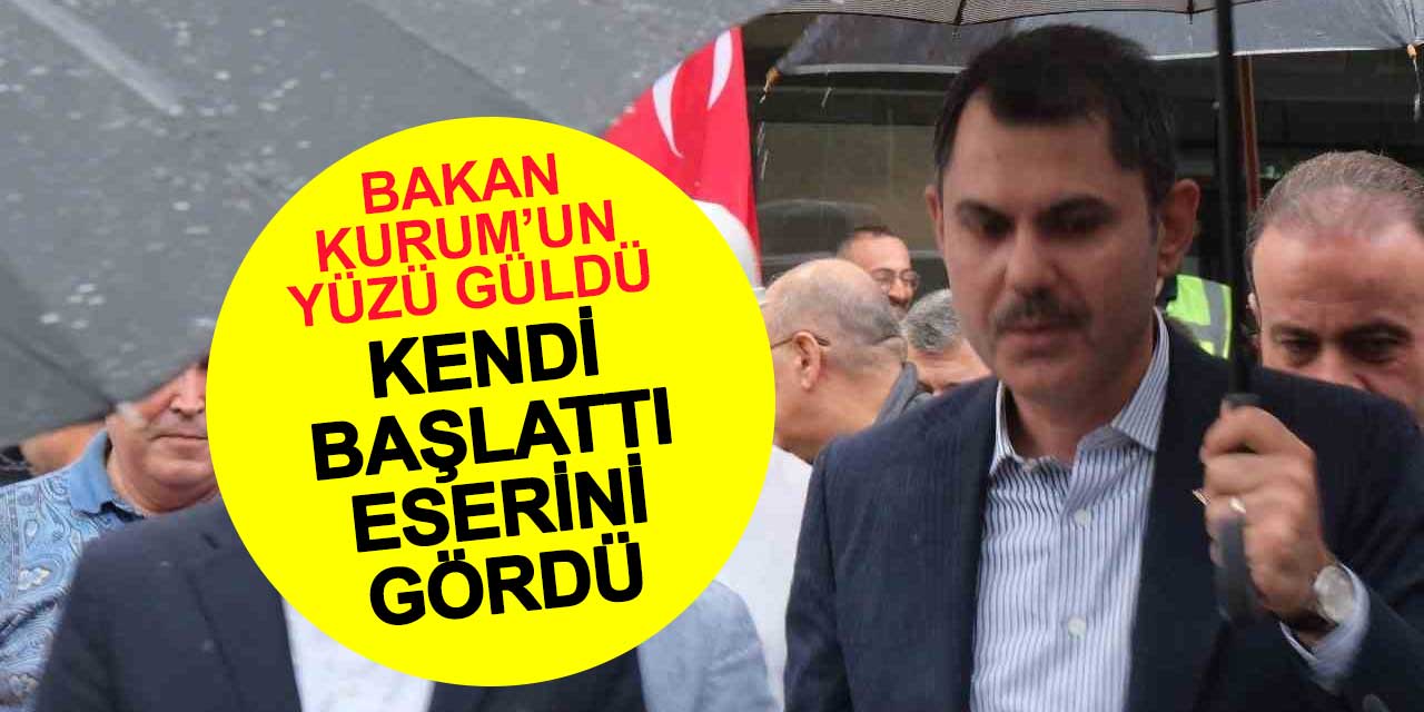 Bakan Kurum'un sevinci: Kendi başlattı son durumu görüp gözünün arkada kalmadığını gördü