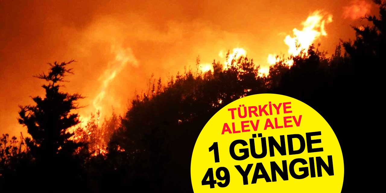 Türkiye genelinde bir günde 49 yangına müdahale edildi