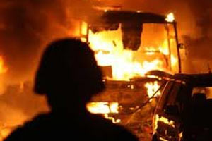 NATO karagahında patlama