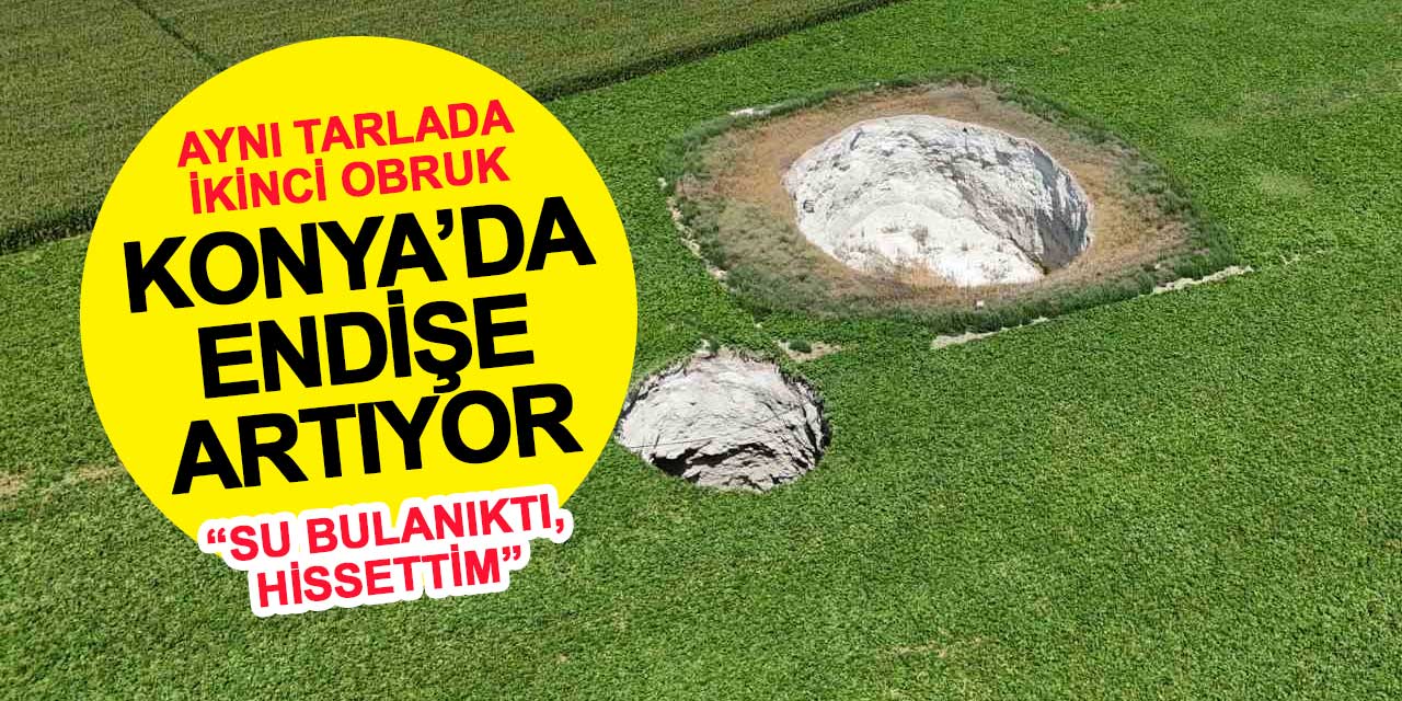 Tarlasında ikinci obruk oluşan Cafer Şık: Su bulanıktı, bir şey olacağını hissettim