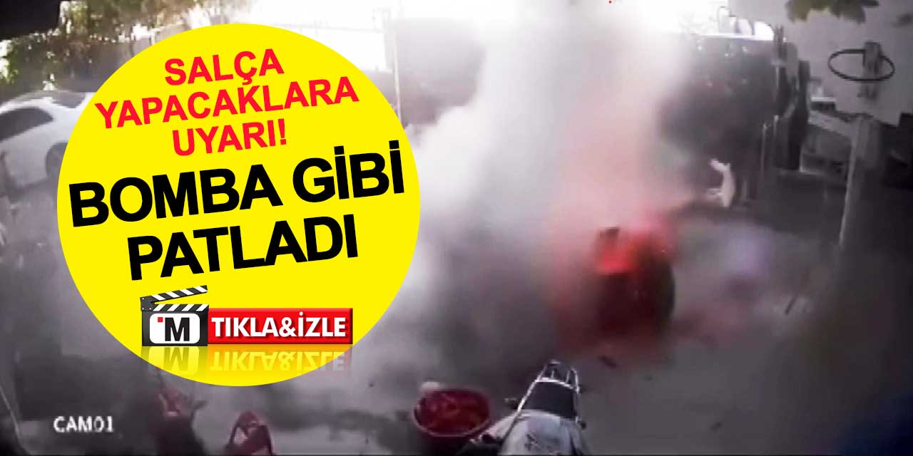 Aşırı ısınan beton zemin bomba gibi patladı