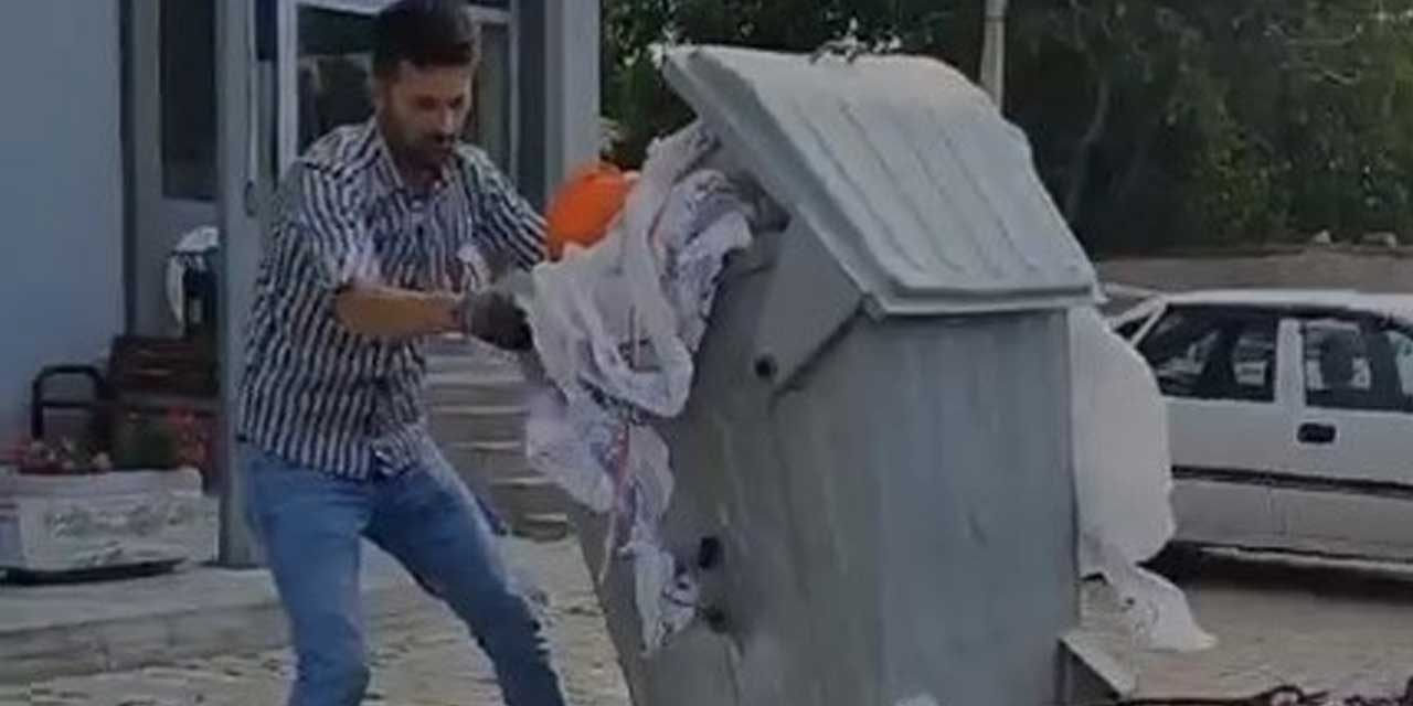 Çöp Protestosu: Vatandaş Çöp Konteynırını Çekiciyle Belediyeye Getirdi