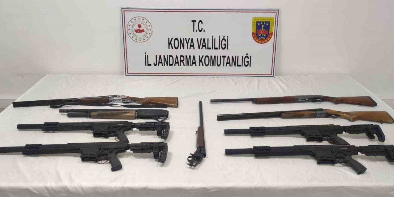 Beyşehir'de silah kaçakçılarına operasyon