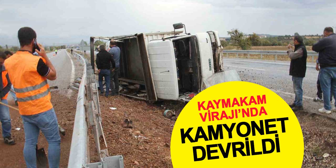 Beyşehir Kaymakam Virajı'nda kamyonet devrildi: 5 yaralı