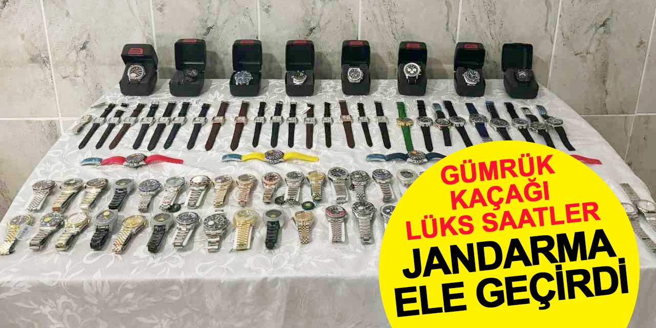 Konya’da gümrük kaçağı lüks markalara ait saatler yakalandı