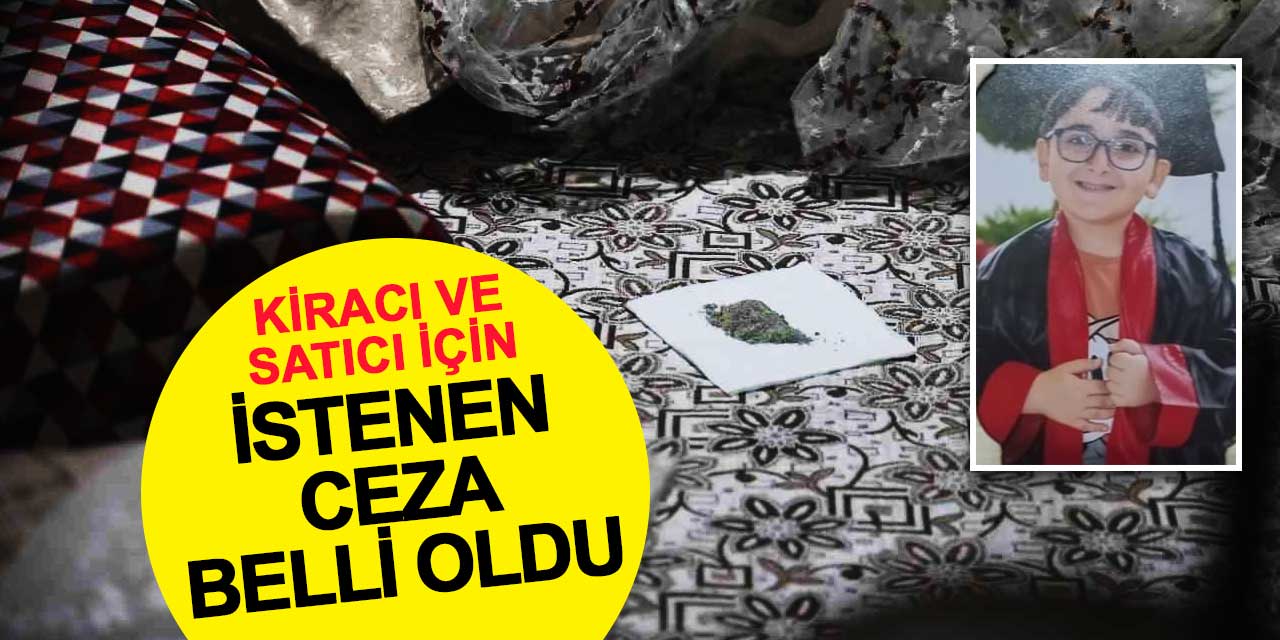 Böcek ilacıyla Ahmet Enes'in ölümüne sebep olan kiracı ve satıcıya 15 yıla kadar hapis talebi