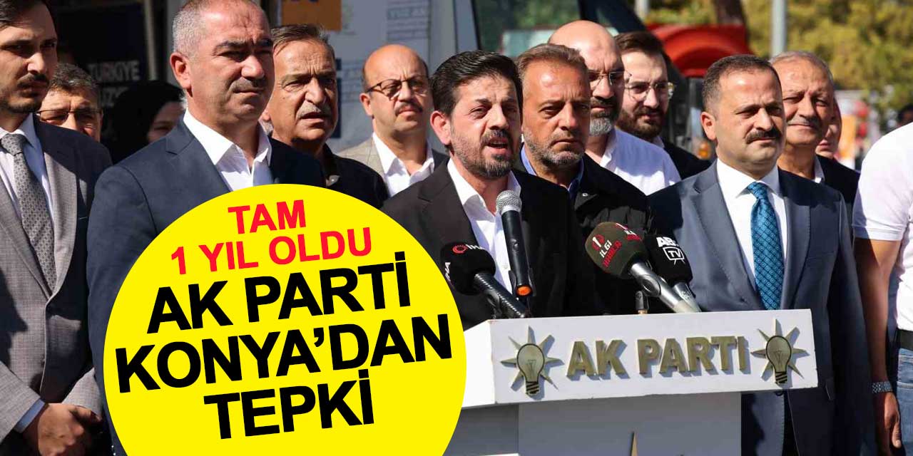 AK Parti Konya'dan soykırımın 1. yılında İsrail'e tepki