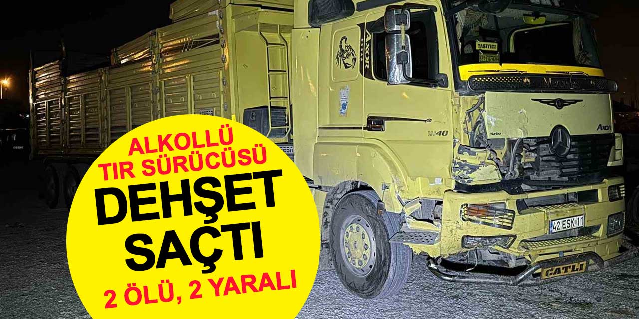 Ereğli'de alkollü tır sürücüsü dehşet saçtı: 2 ölü, 2 yaralı