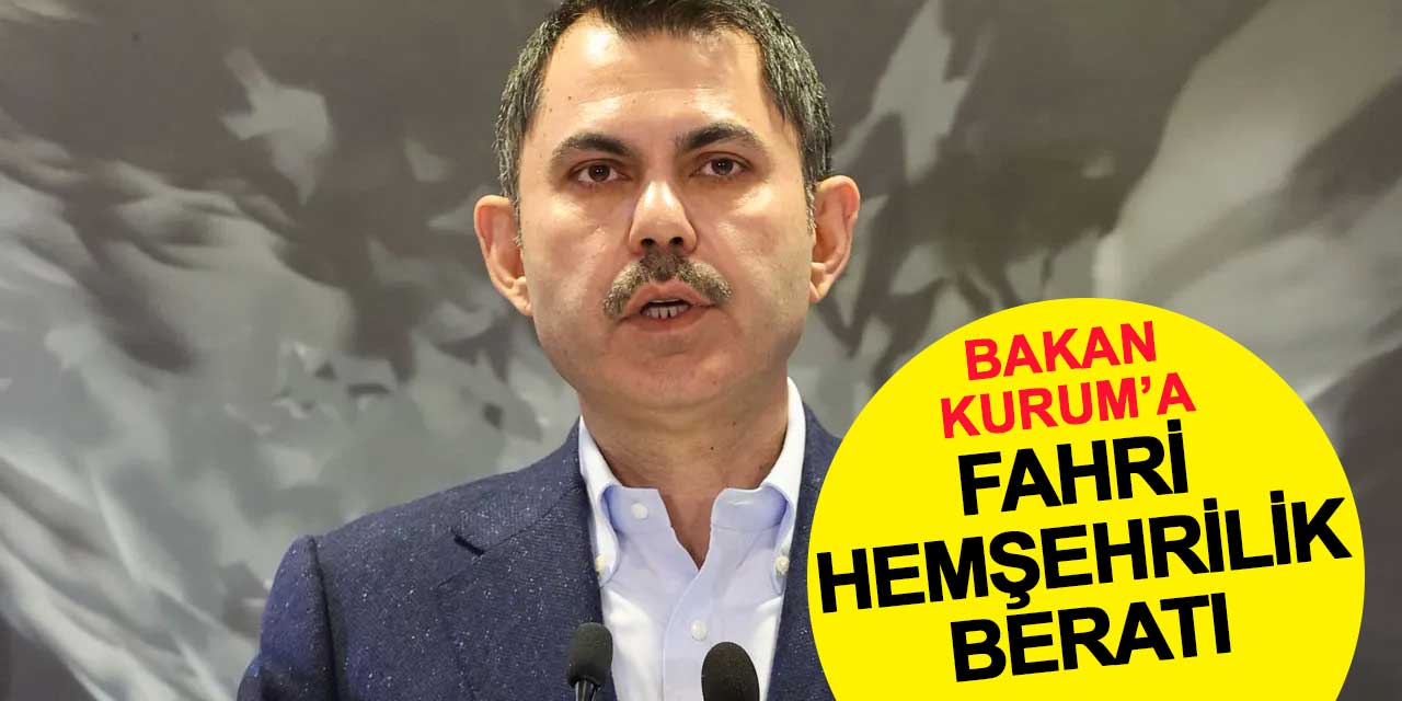 Murat Kurum’a Malatya’dan Fahri Hemşehrilik Beratı