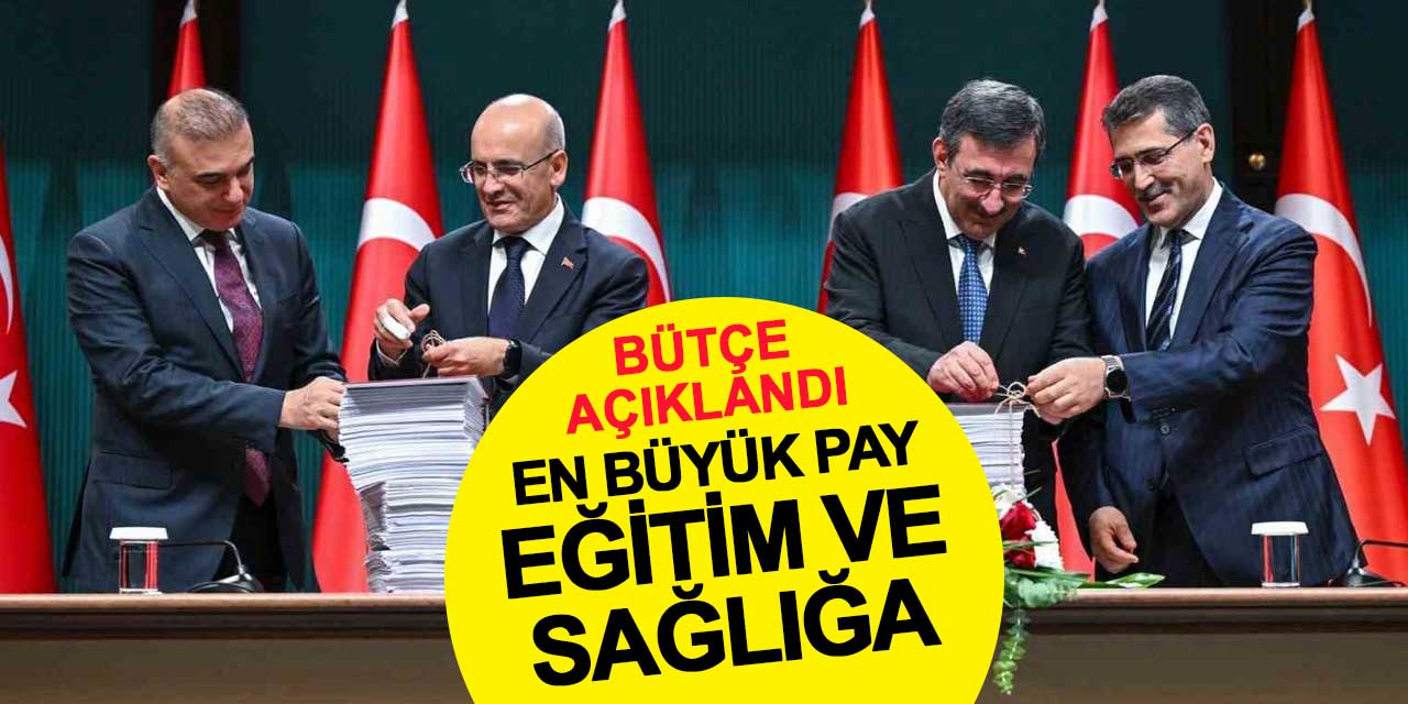 2025 yılı bütçesinde en büyük pay eğitim ve sağlığa