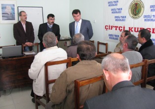 Ereğli'de fidan üretimi yapan çiftçiler bilgilendirildi