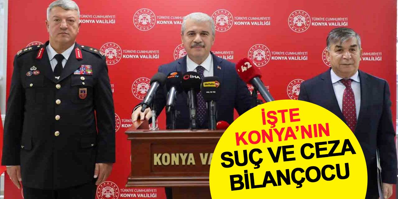 İşte Konya’nın suç ve ceza bilançocu
