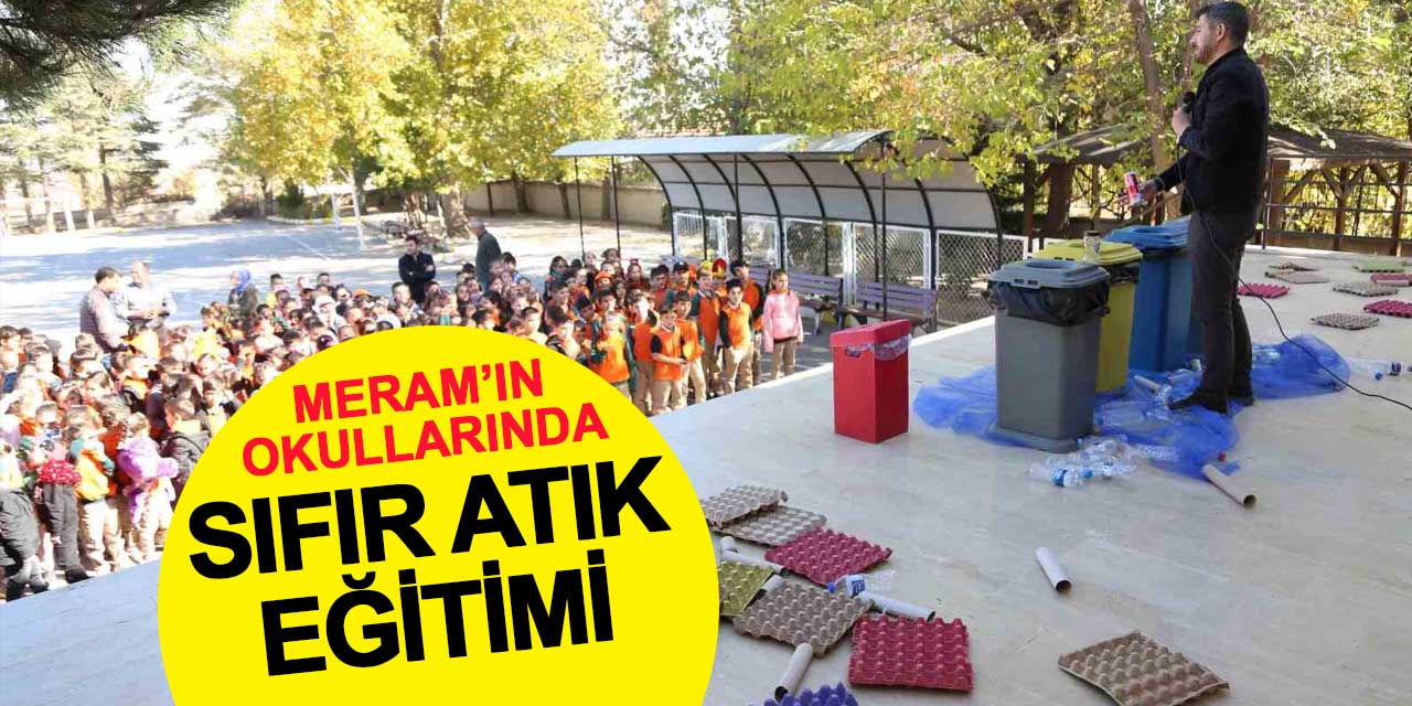 Meram'da Çocuklara Sıfır Atık ve Çevre Bilinci Eğitimi