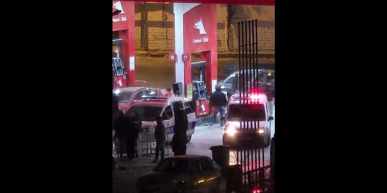 Benzin istasyonunda yan baktın kavgası