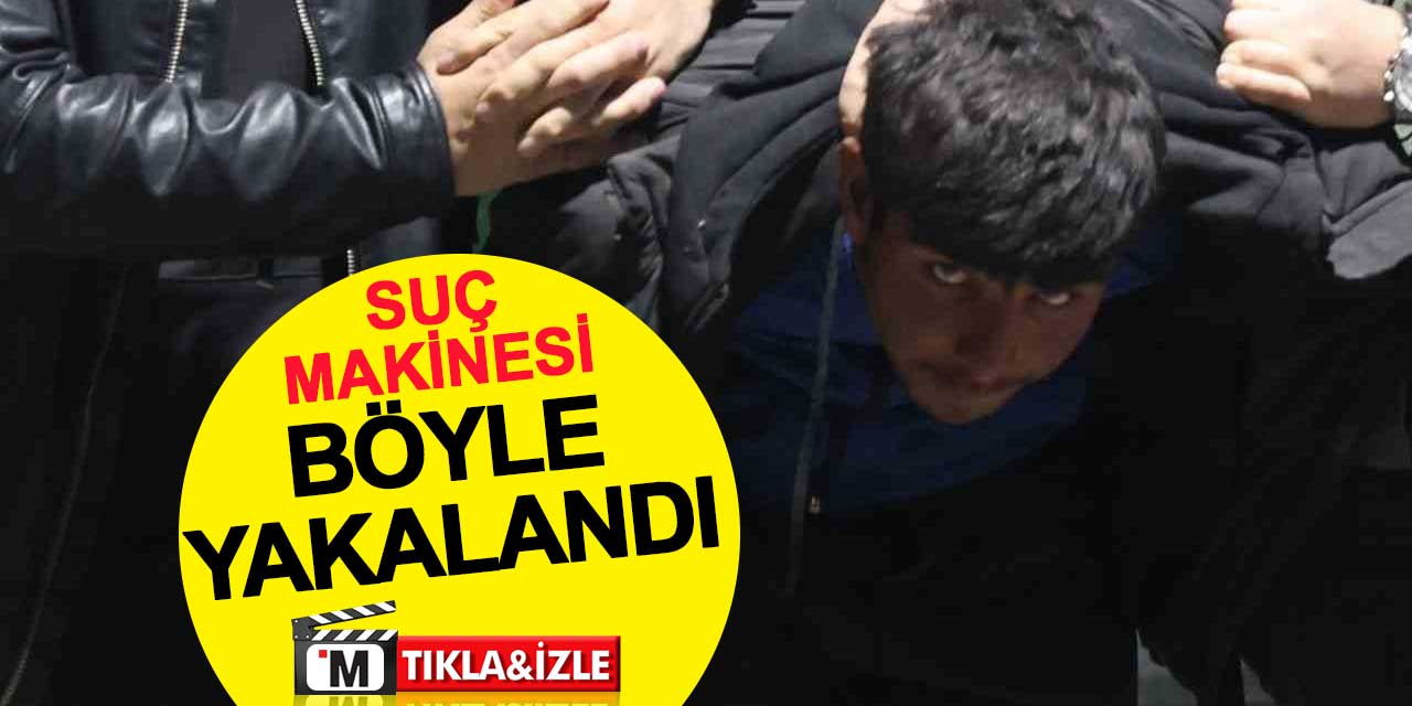 18 yaşındaki suç makinesinin saklandığı depoda yakalandığı anlar kamerada