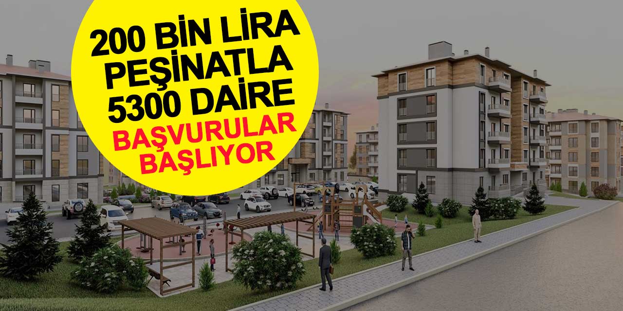 TOKİ Başvuruları Başlıyor! Konya'ya 200 Bin Lira Peşinatla 5300 Daire