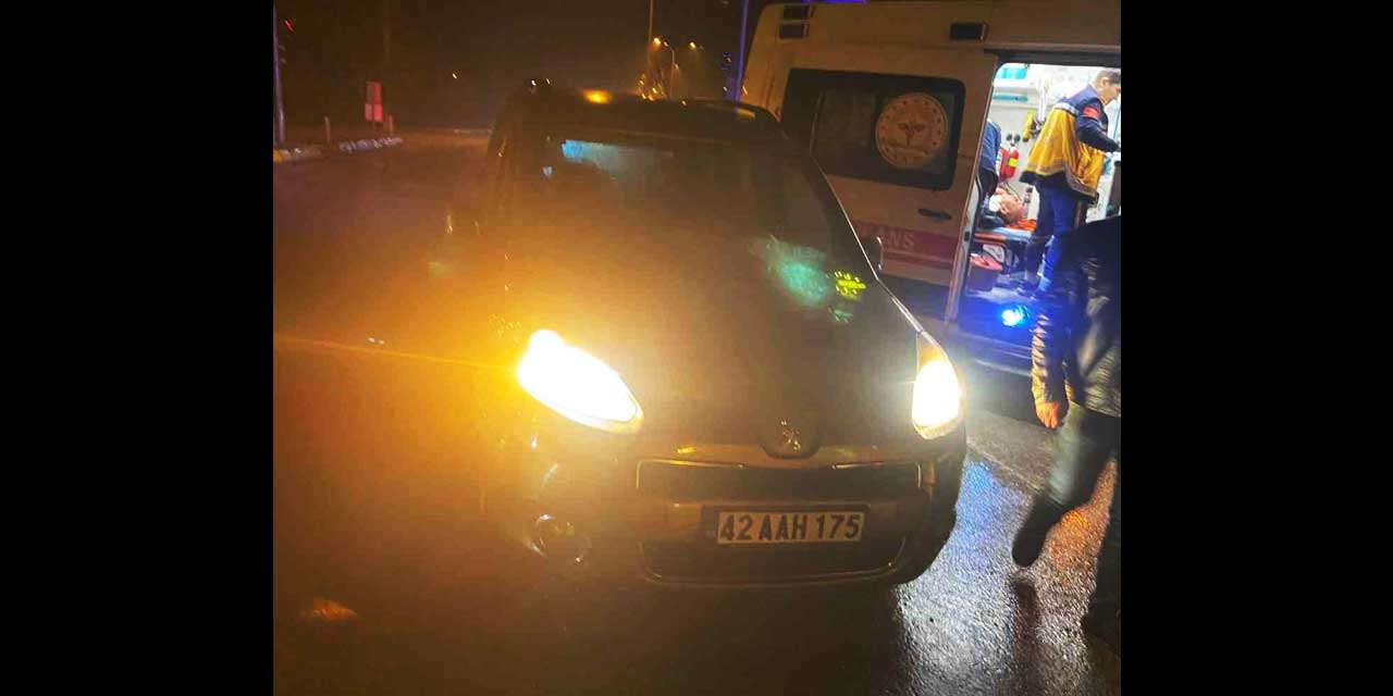 Ereğli Fidanlık Kavşağında hafif ticari araç yayaya çarptı