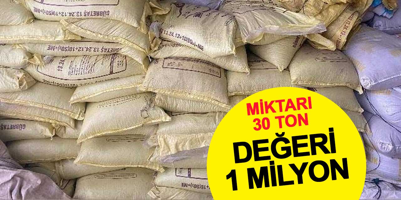Konya'da gübre operasyonu: Piyasa değeri 1 milyon 100 bin lira