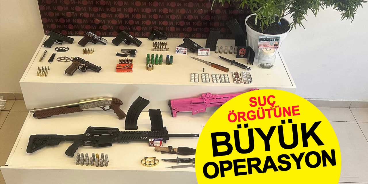 Konya’da Suç Örgütüne Büyük Operasyon: 17 Gözaltı ve Çok Sayıda Suç Aleti Ele Geçirildi