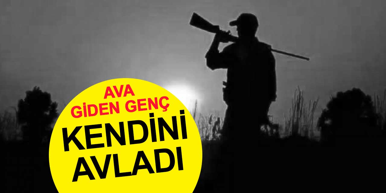 Ava giden genç kendini avladı