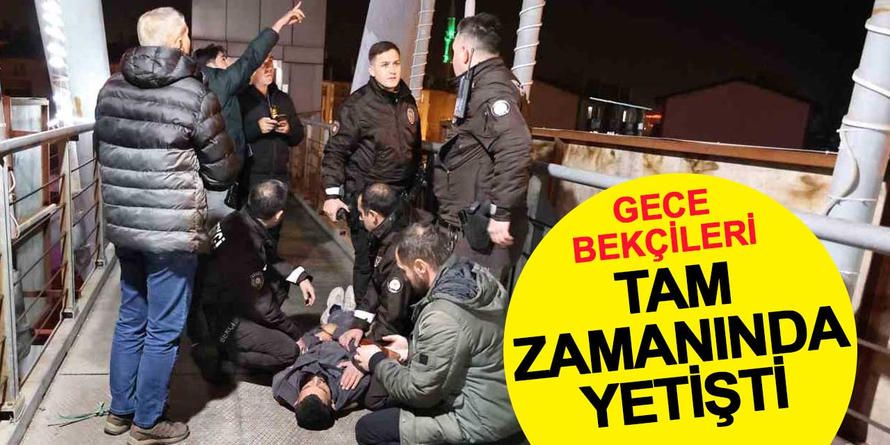 İple kendini asan genci bekçiler tam zamanında kurtardı