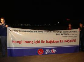 SP'li gençlerden içki protestosu!