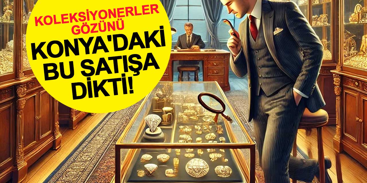 Koleksiyonerler Gözünü Konya'daki Bu Satışa Dikti! Elmas, Altın, Pırlanta...
