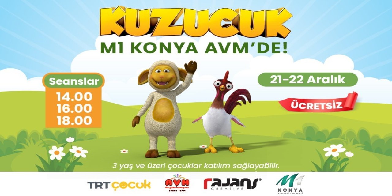 Türkiye’nin Sevilen Çocuk Kahramanı Kuzucuk, M1 Konya AVM’ye Geliyor