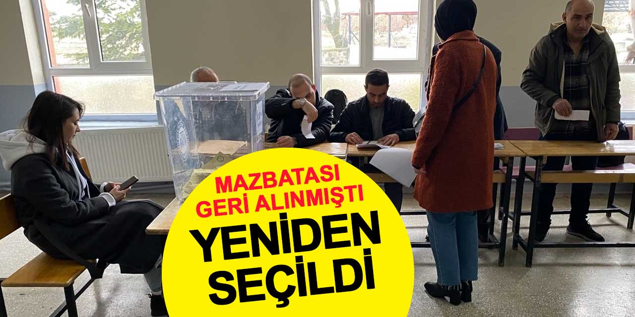 Mazbatası geri alınan muhtar, yeniden muhtar oldu