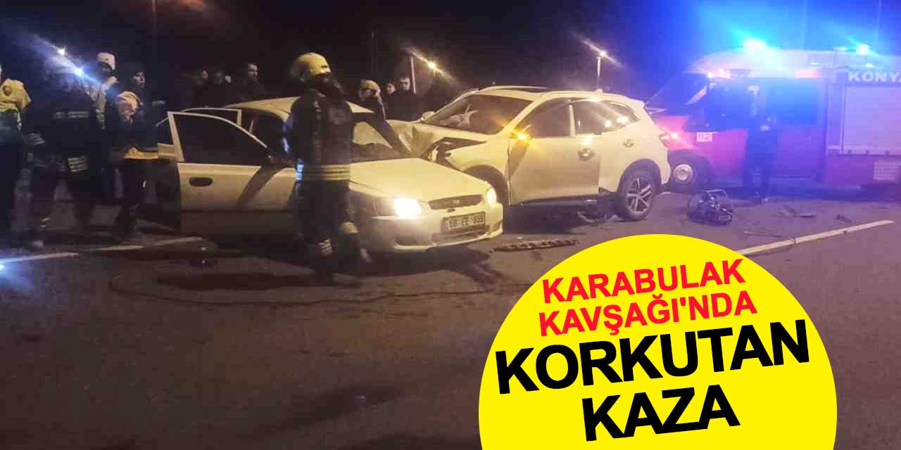 Karabulak Kavşağı'nda Korkutan Kaza