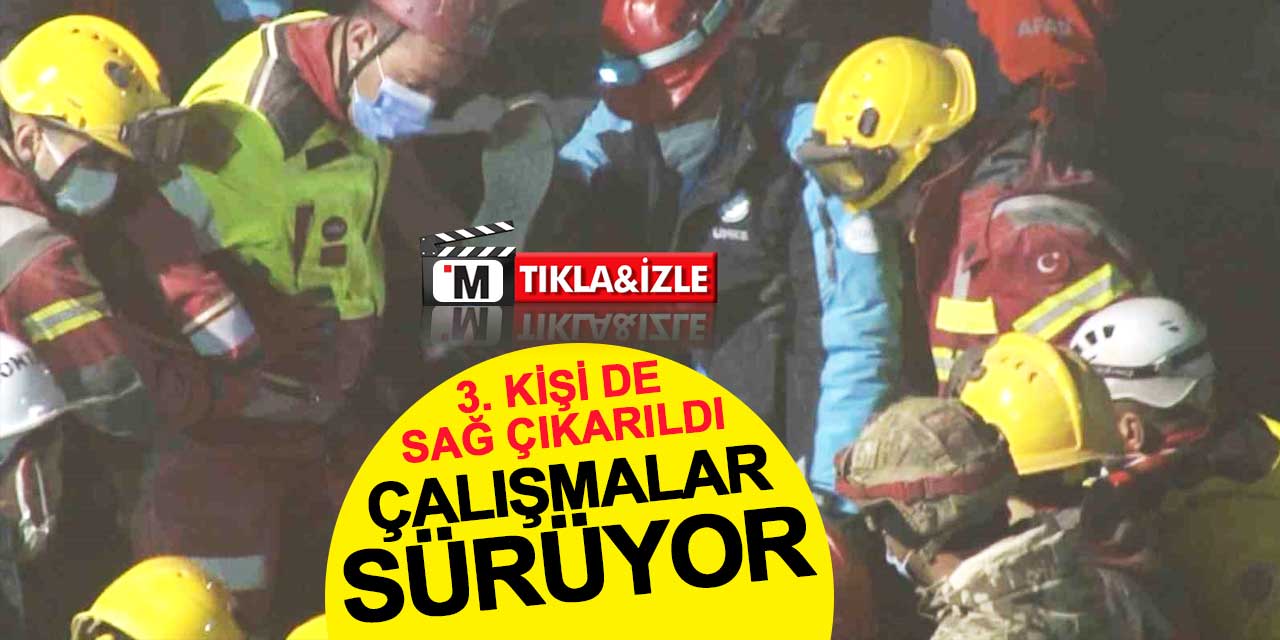 Konya'da Çöken Binadan Üç Kişi Sağ Çıkarıldı, Çalışmalar Devam Ediyor