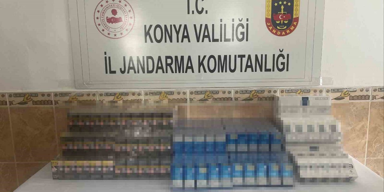 Akşehir'de bin 50 adet gümrük kaçağı sigara yakalandı
