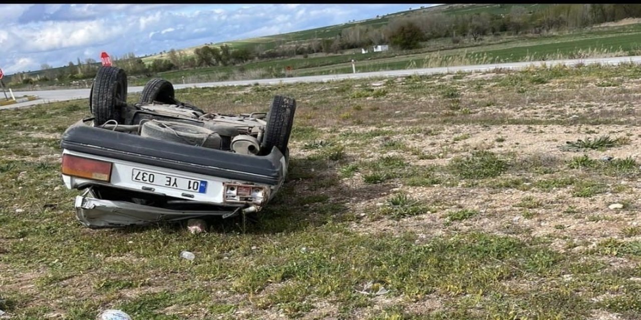 Beyşehir'de otomobil devrildi: 3 yaralı