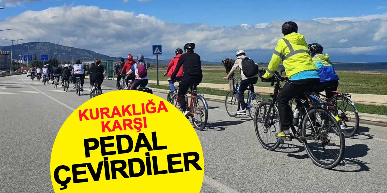 Beyşehir Gölü’nde Kuraklığa Karşı Pedal Çevirdiler