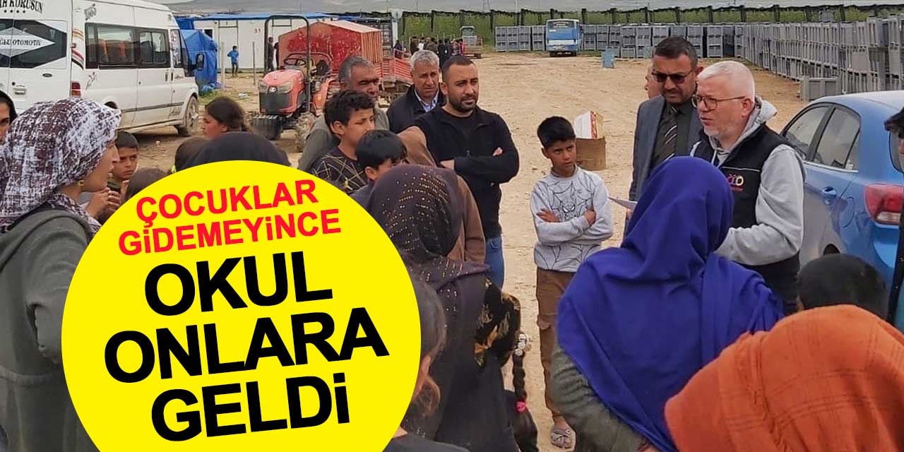 Çocuklar Gidemeyince Okul Onlara Geldi