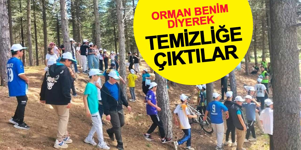 'Orman Benim' diyerek temizliğe çıktılar