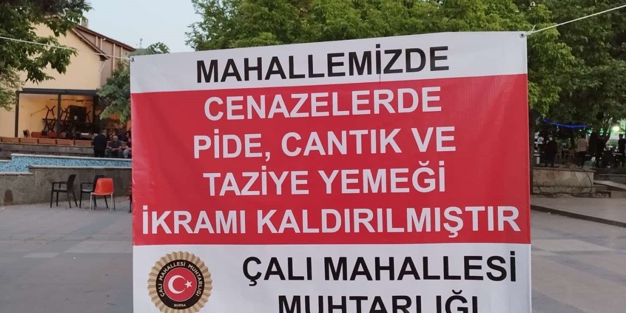 Örnek karar: Cenazelerde yemek ikramı kaldırıldı