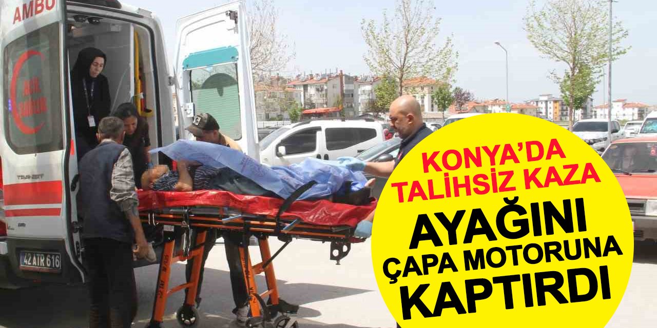 Konya'da talihsiz kaza