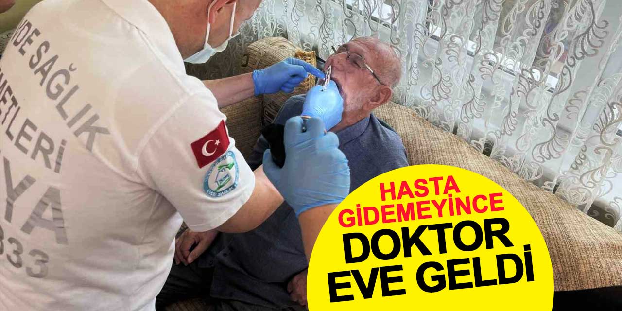 Hasta gidemeyince doktor eve geldi
