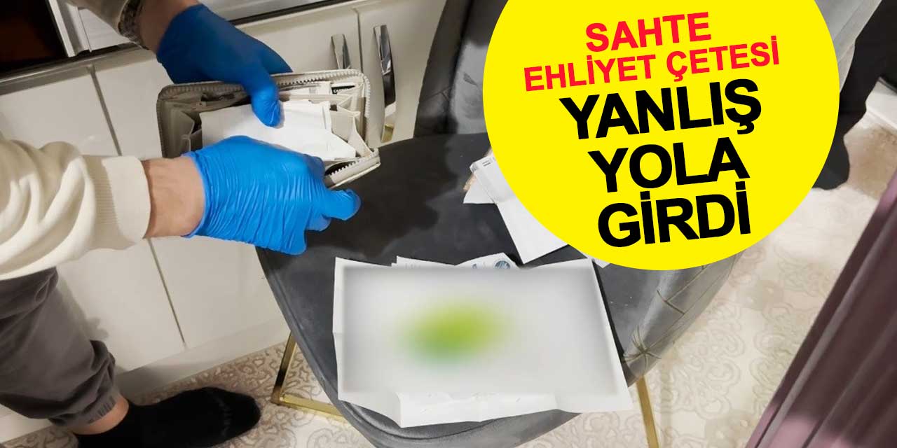 Sahte ehliyet çetesi yanlış yola girdi: 12 gözaltı