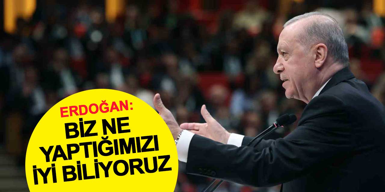 Cumhurbaşkanı Erdoğan: Biz ne yaptığımızı çok iyi biliyoruz