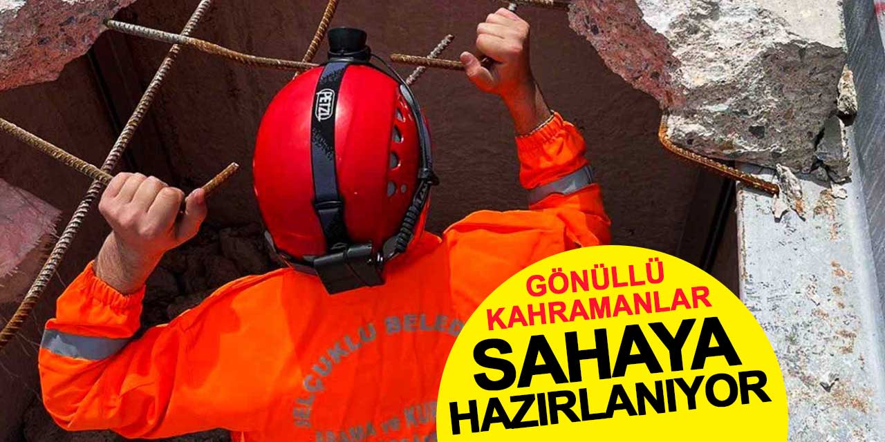 Selçuklu Belediyesi personeli afetlere hazırlanıyor