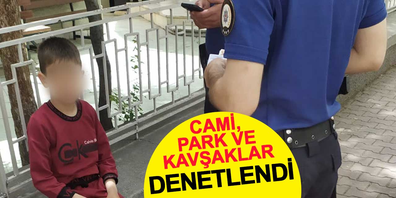 Konya'nın cami, park ve kavşaklarında dilenci denetimi