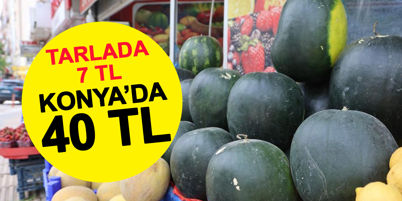 Tarlada 7 Konya'da 40 TL