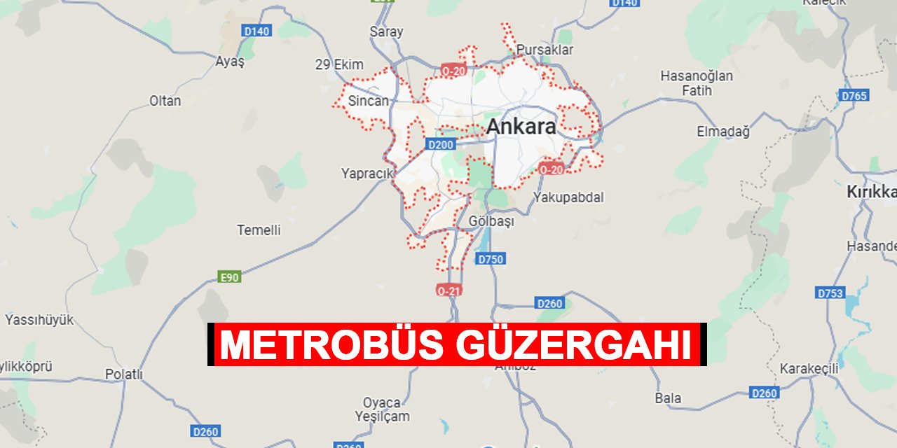 Tek seferde 270 yolcu taşıyacak: Ankara metrobüs güzergahı belli oldu