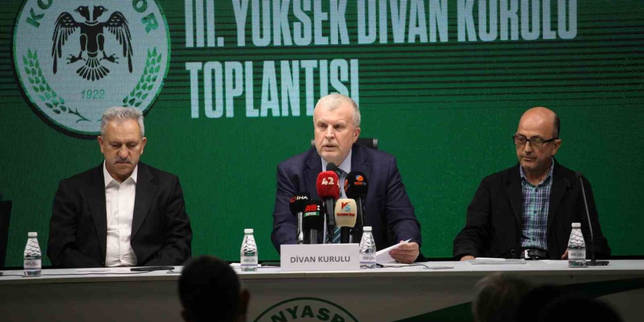 Konyaspor yönetimi devam etmeye değil, dışarıdan desteklemeye talip