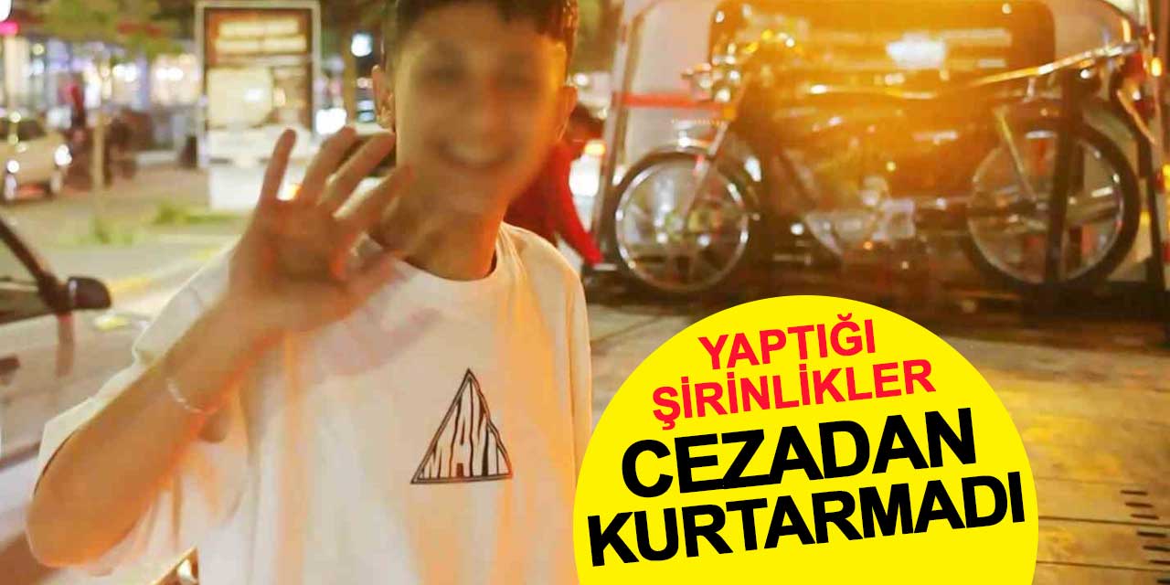 Yaptığı şirinlikler cezadan kurtarmadı