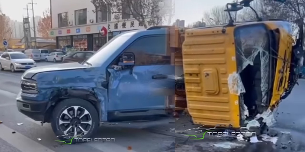BYD'nin tankı kamyonu devirdi! Bu sağlamlık halis mi?