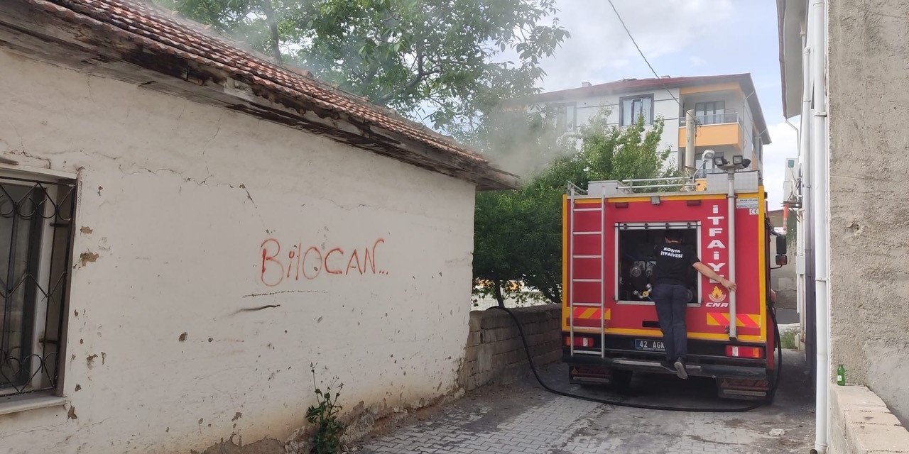 Kulu’da Boş Evde Yangın Çıktı